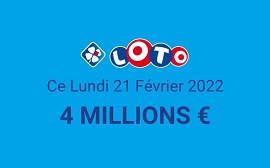 tirage Loto FDJ du lundi 21 février 2022