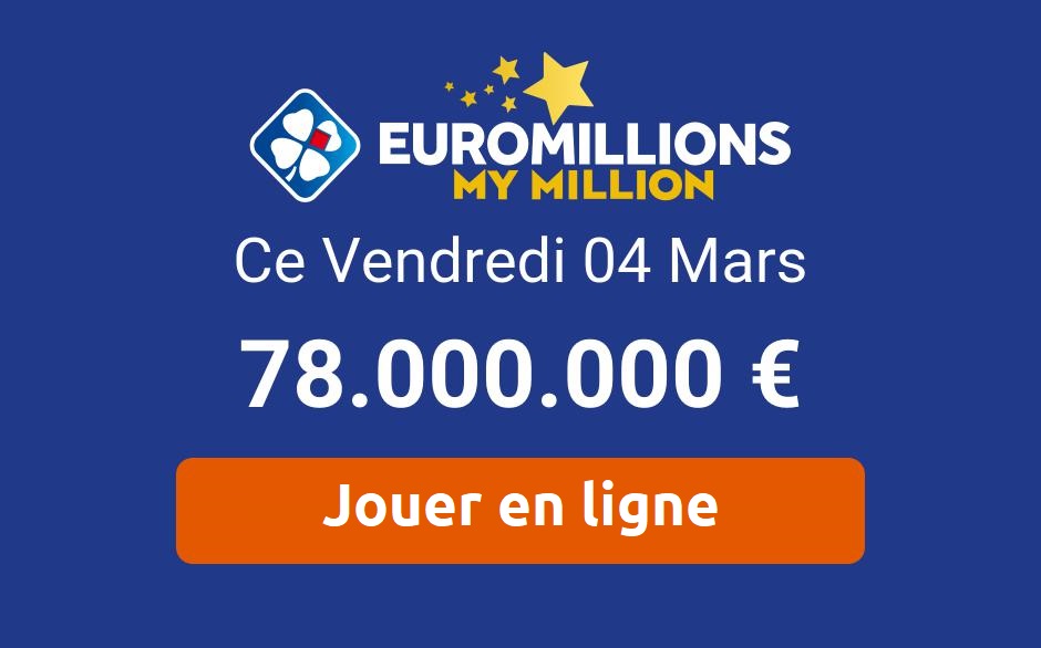 Euromillions My Million draw for Friday March 4, 2022: play online