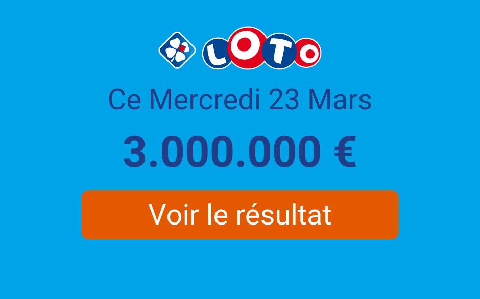 Résultat Loto FDJ ce mercredi 23 mars 2022 : tirage en ligne (gratuit)