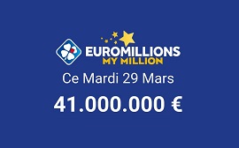 Tirage Euromillions du mardi 29 mars 2022
