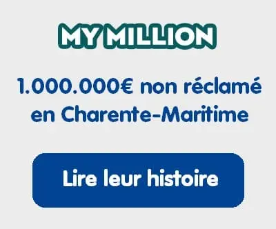 Gain non réclamé My Million en Charente-Maritime