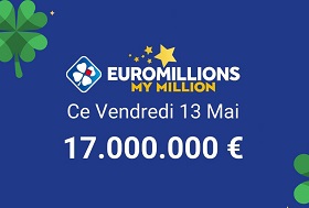 Tirage Euromillions My Million du vendredi 13 mai 2022