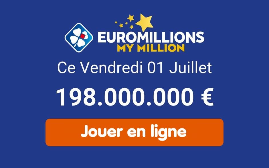 Next Euromillions My Million draw for Friday July 1, 2022: play a grid