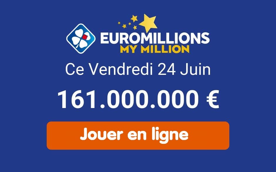 Euromillions My Million draw for Friday June 24, 2022: play for €161,000,000