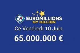 Euromillions My Million draw for Friday, June 10, 2022