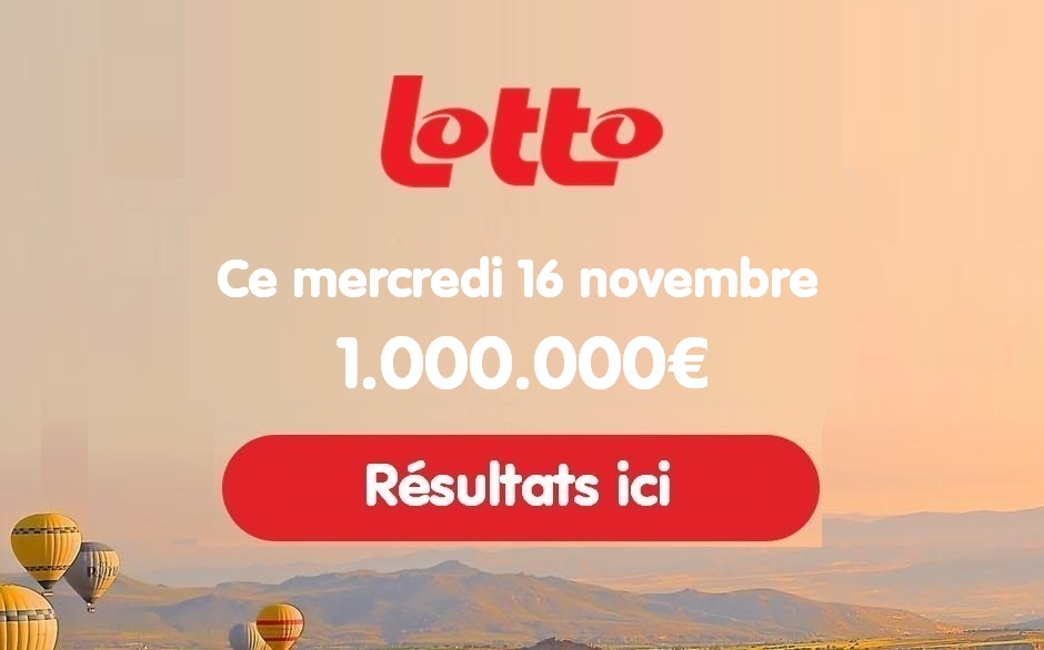 Résultat Lotto belge du mercredi 16 novembre 2022 les numéros