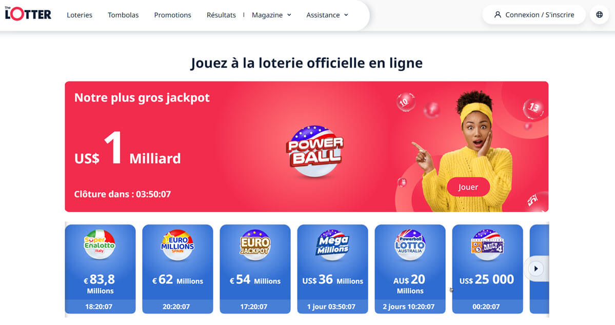 Jouer une grille pour la loterie américaine Powerball depuis la Belgique