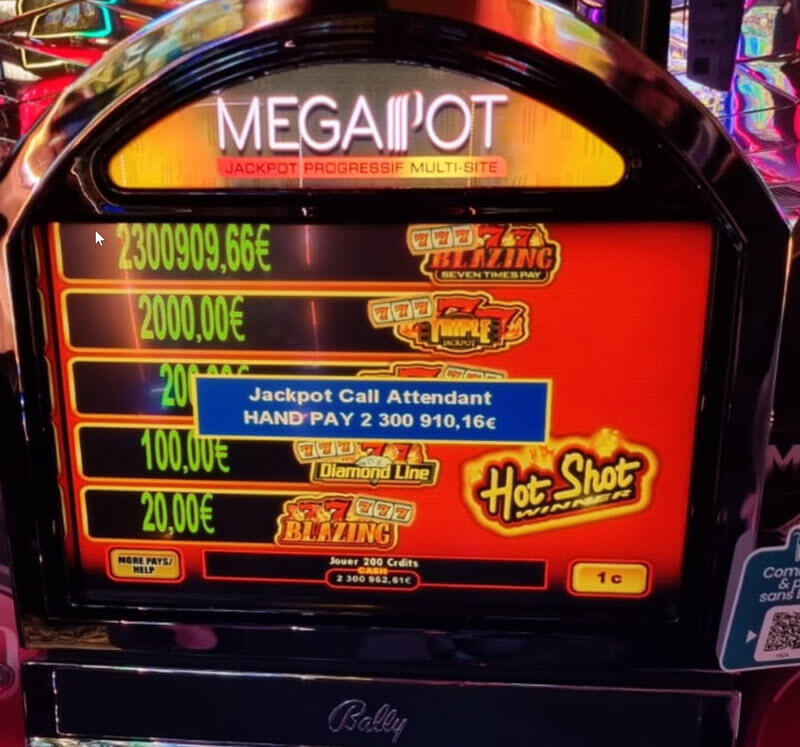 Machine à sous Hot Shot au Casino Partouche de Forges les Eaux