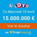 Résultat Loto du mercredi 19 avril 2023 : 2  joueurs remportent 95 811€ au tirage du jour