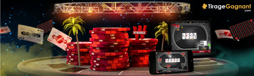 Acteur principal dans le poker en ligne, Winamax propose toujours 250€ de bonus sur sa partie poker