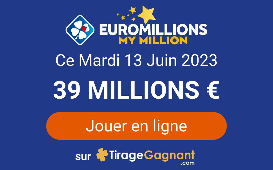 Euromillions Jackpot Reaches €39 Million: Play Now and Follow the Results Live on June 13, 2023