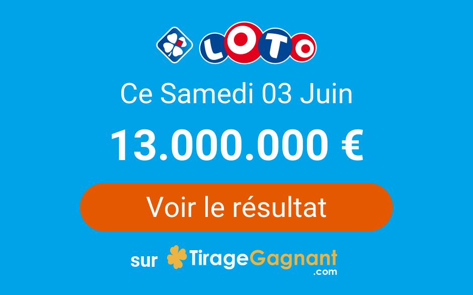 Résultat Loto FDJ Du Samedi 3 Juin 2023 : 1 Gagnant Remporte 286 977 ...