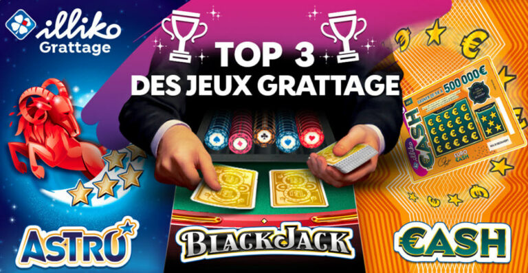 FDJ : top 3 des jeux de grattage préférés des Français : la FDJ lève le voile !
