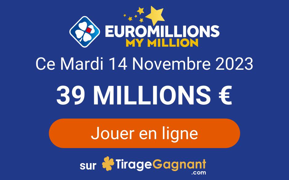 Euromillions Draw November 14, 2023: Jackpot of 39 Million Euros