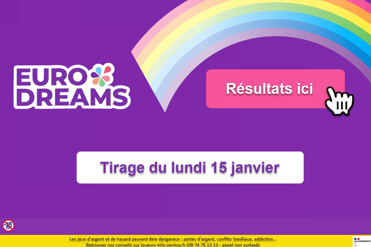 Résultat EuroDreams Du Lundi 15 Janvier : Les Numéros Gagnants Sont En ...