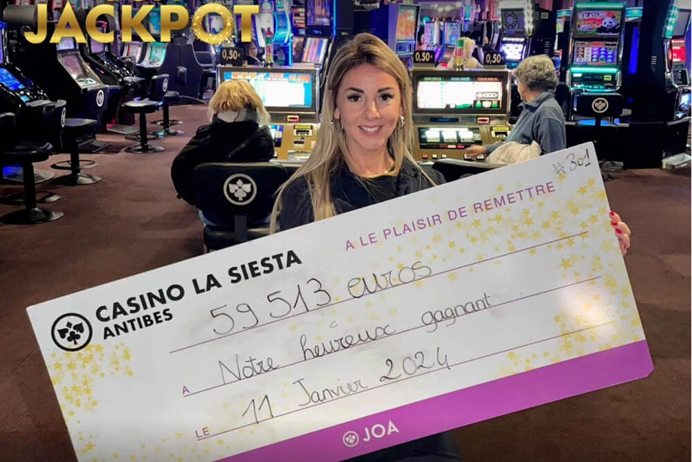 Gain record du Casino JOA d'Antibes pour plus de 59 000€