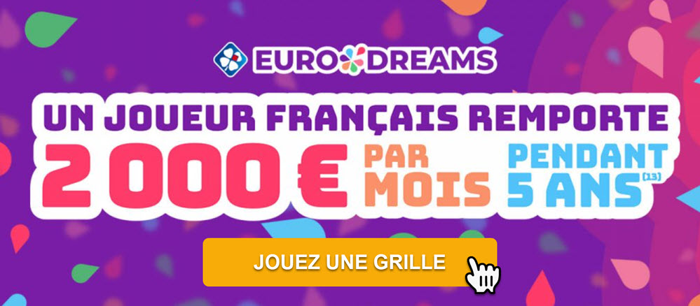 Jouer une grille EuroDreams pour le prochain tirage