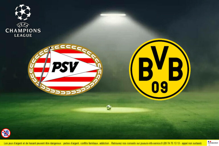 Pronostic PSV Eindhoven – Dortmund : les meilleures cotes et statistiques du match