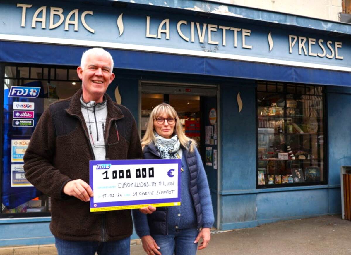 Arnaud et Mélanie Veyssier : gérants du point de vente FDJ La Civette à Livarot