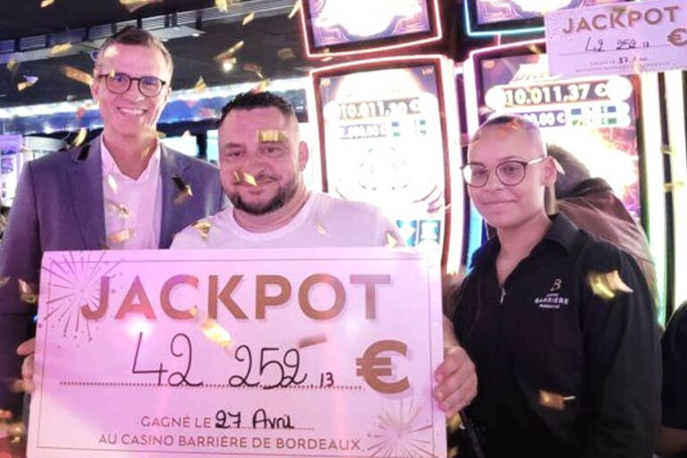 Casino de Bordeaux : 3 jackpots remportés par le même joueur en un mois