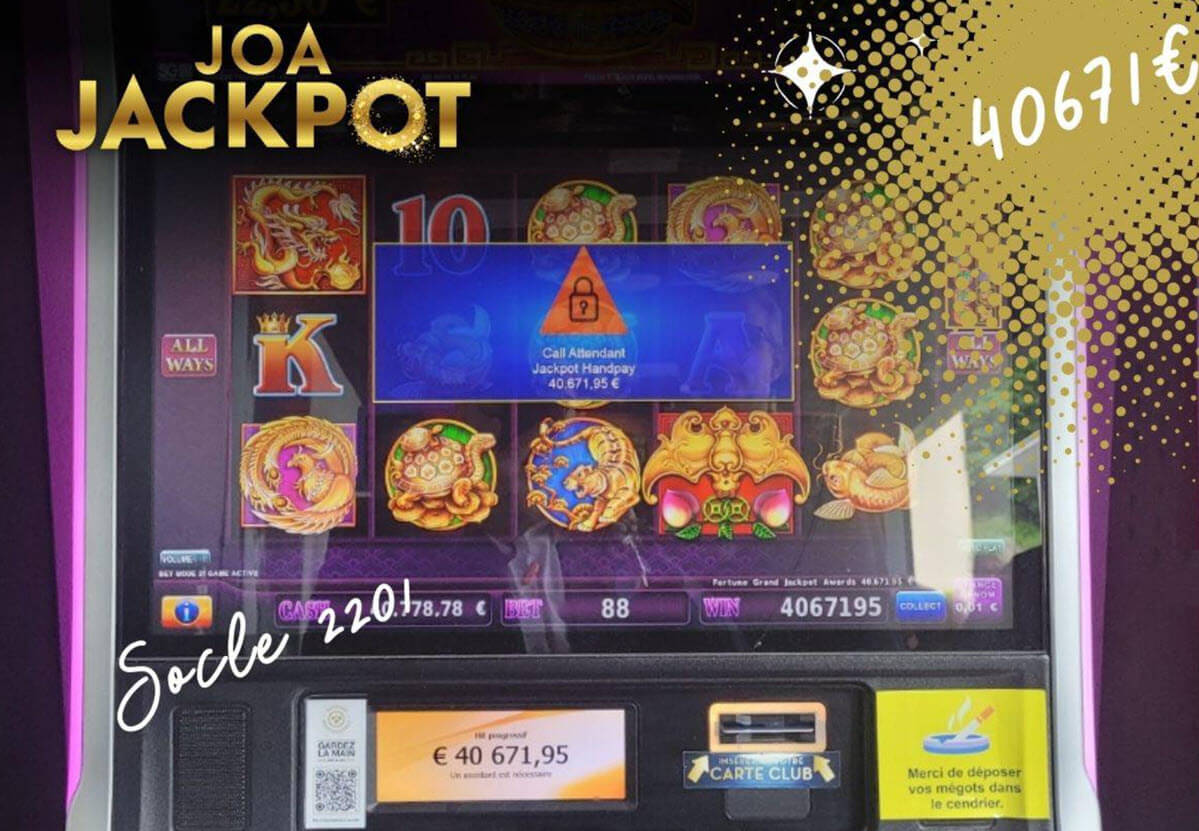 Jackpot JOA du Casino d'Uriage pour 40 000€