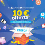 FDJ : nouvelle promotion pour l’été, 10€ offerts avec le code promo « ETEFDJ »