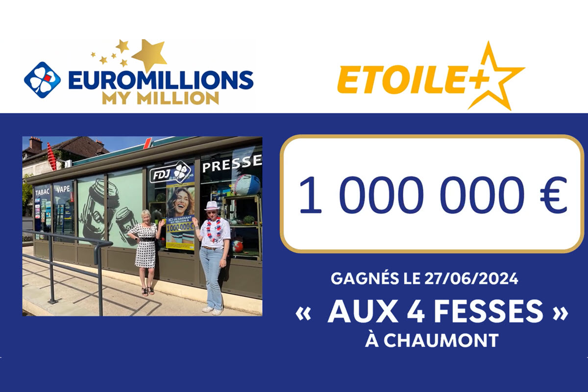 EuroMillions FDJ : à Chaumont, la chance fait un nouveau millionnaire 