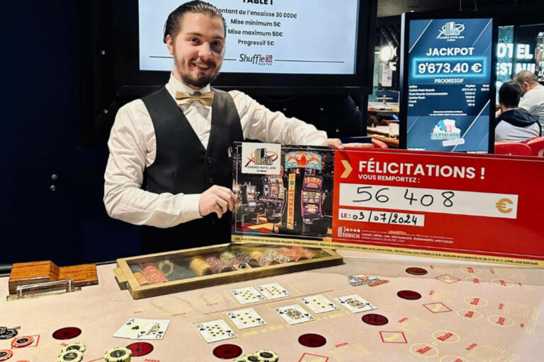 Pasino du Havre : 56 000€ remporté au jackpot de l’Ultimate Poker pour 40€ de mise !