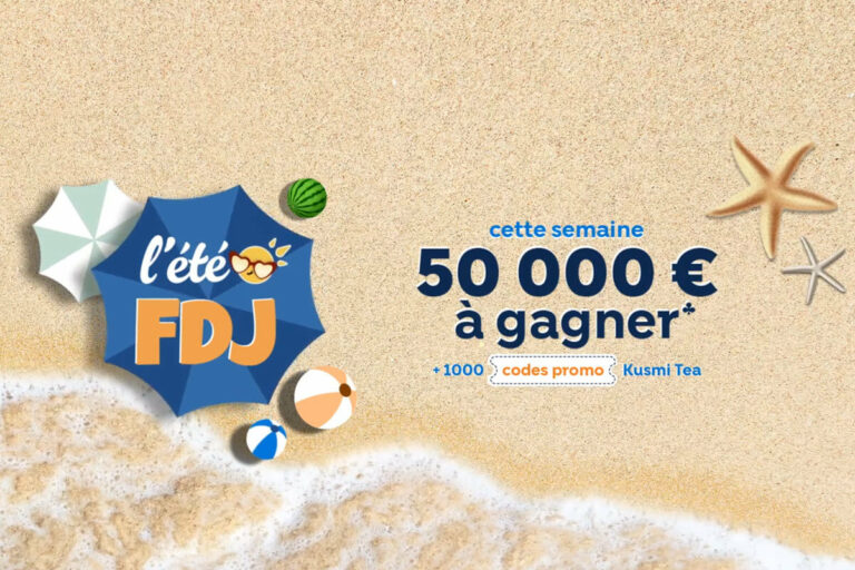 Opération promotionnelle FDJ : 50 000€ à gagner jusqu’au 14 juillet pour l’été