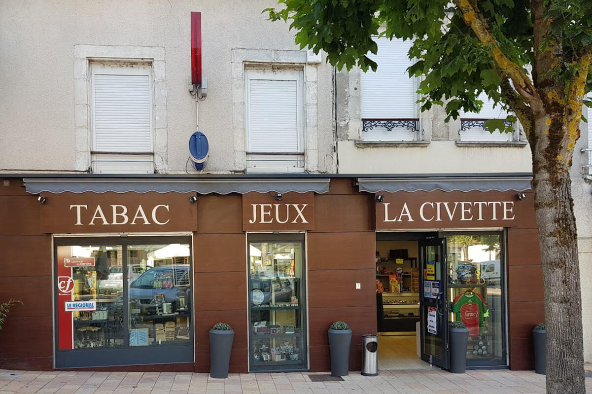 Le Tabac Presse La Civette à Cosne-Cours-sur-Loire où le ticket gagnant Happy Dés a été acheté 