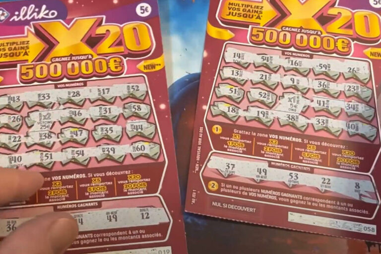 FDJ : 10€ misé à CASH et X20 et un ticket gagnant à 500 000€ à Grézieu-la-Varenne