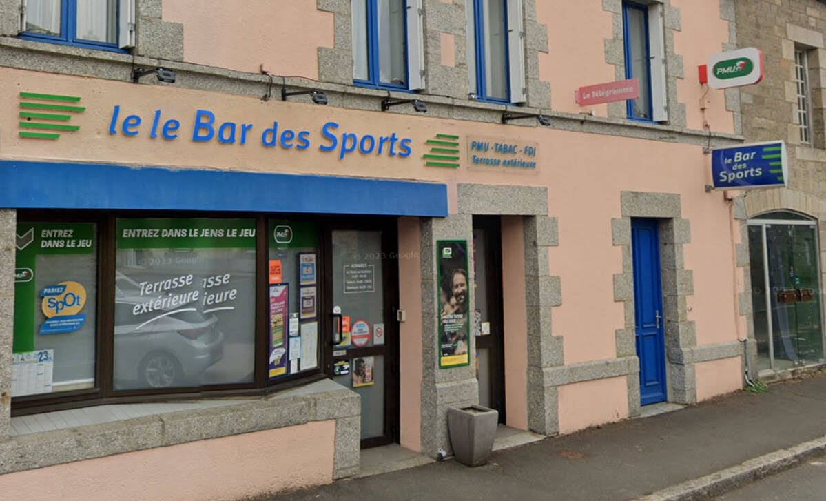 Le Bar des Sports de Bourbriac dans les Côtes-d'Armor où le ticket gagnant Maxi Mots Croisés a été joué pour 250 000€