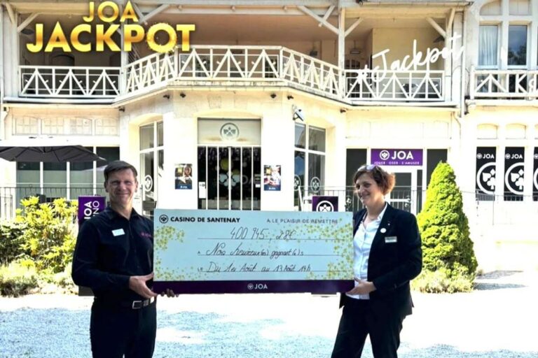 Casino de Santenay : plus de 400 000€ de jackpots distribués aux joueurs en août