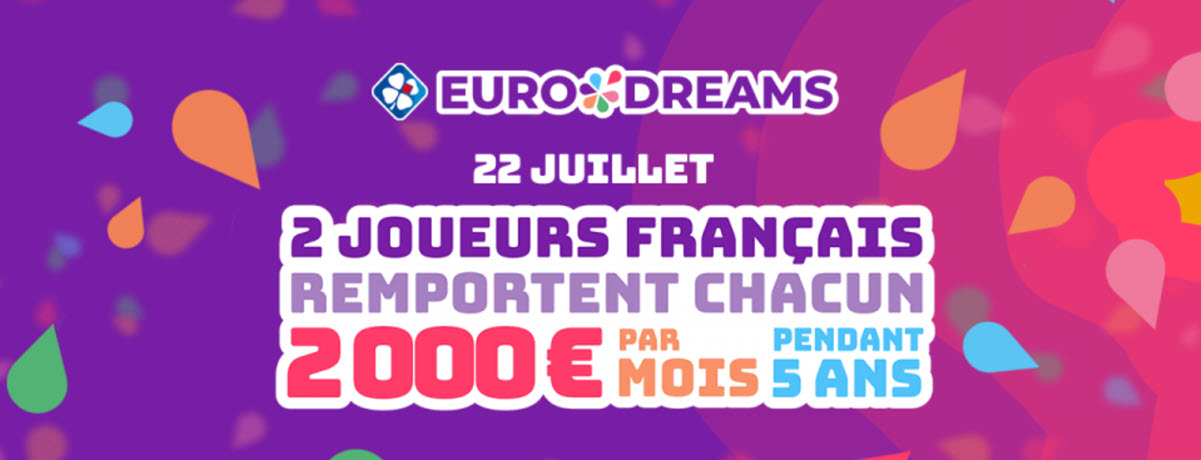 EuroDreams FDJ : 2 grands gagnants lors du tirage du 22 juillet