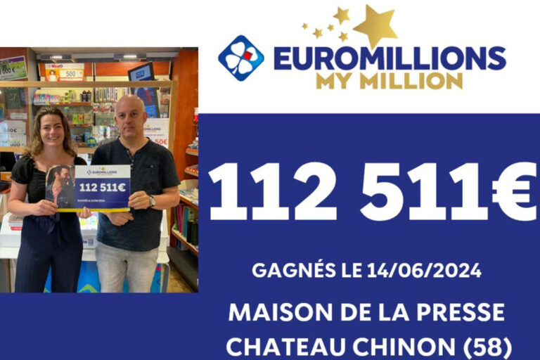 EuroMillions : un joueur de Château Chinon dans la Nièvre remporte plus de 112 000 euros