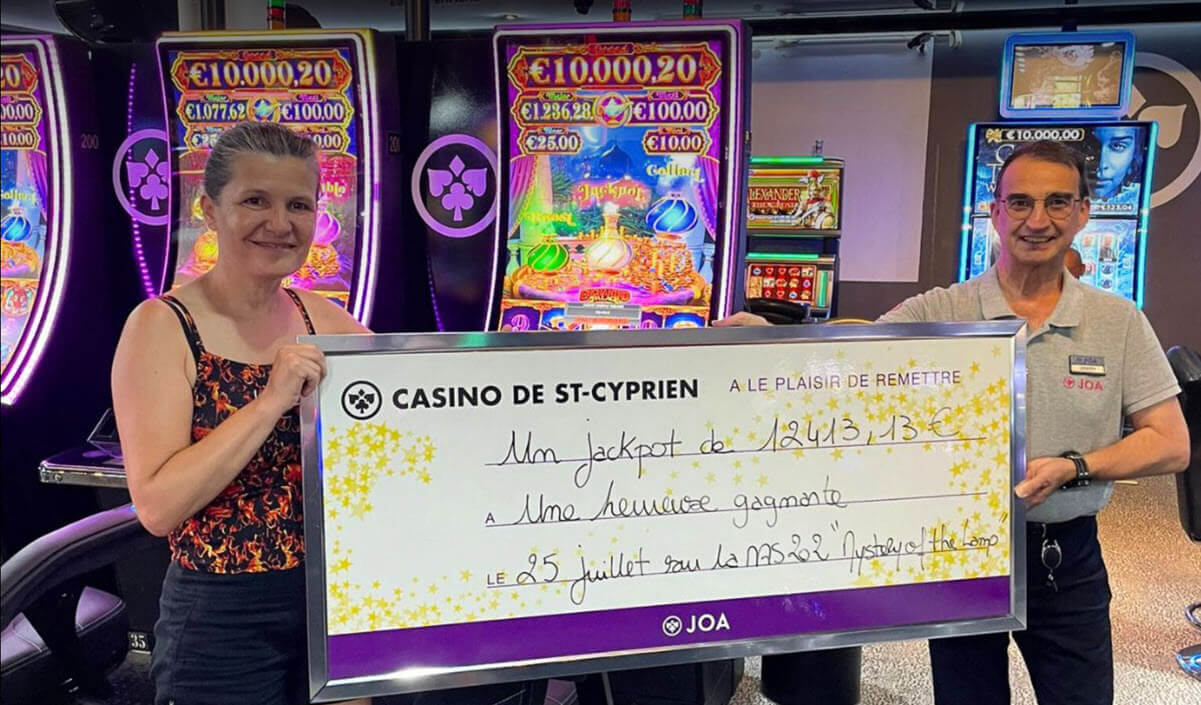 Gagnant au Casino de Sait-Cyprien : un jackpot de 12 000€ remporté aux machines à sous