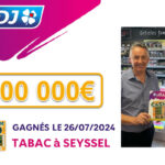 FDJ : 100 000€ au ticket Cash remporté à Seyssel en Haute-Savoie !