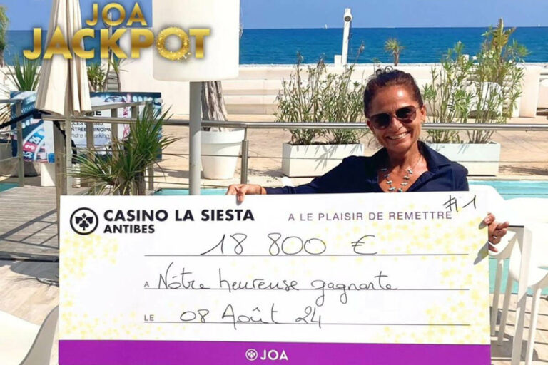 Casino d’Antibes : 18 000€, un jackpot remporté avec une Quinte Flush Royale