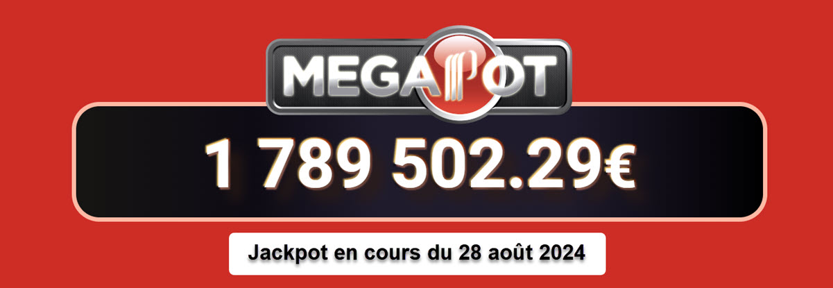 MegaPot Partouche : le jackpot en cours du mois d'août 2024