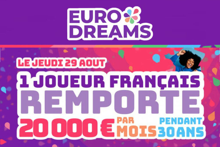 EuroDreams FDJ : un français remporte 20 000€ par mois, le 5e grand gagnant à cette loterie