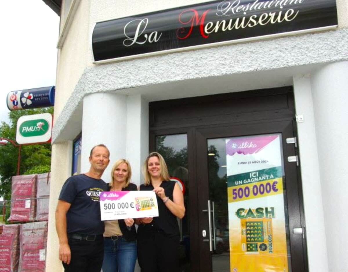 Grand gagnant CASH FDJ dans le Doubs au restaurant la Menuiserie