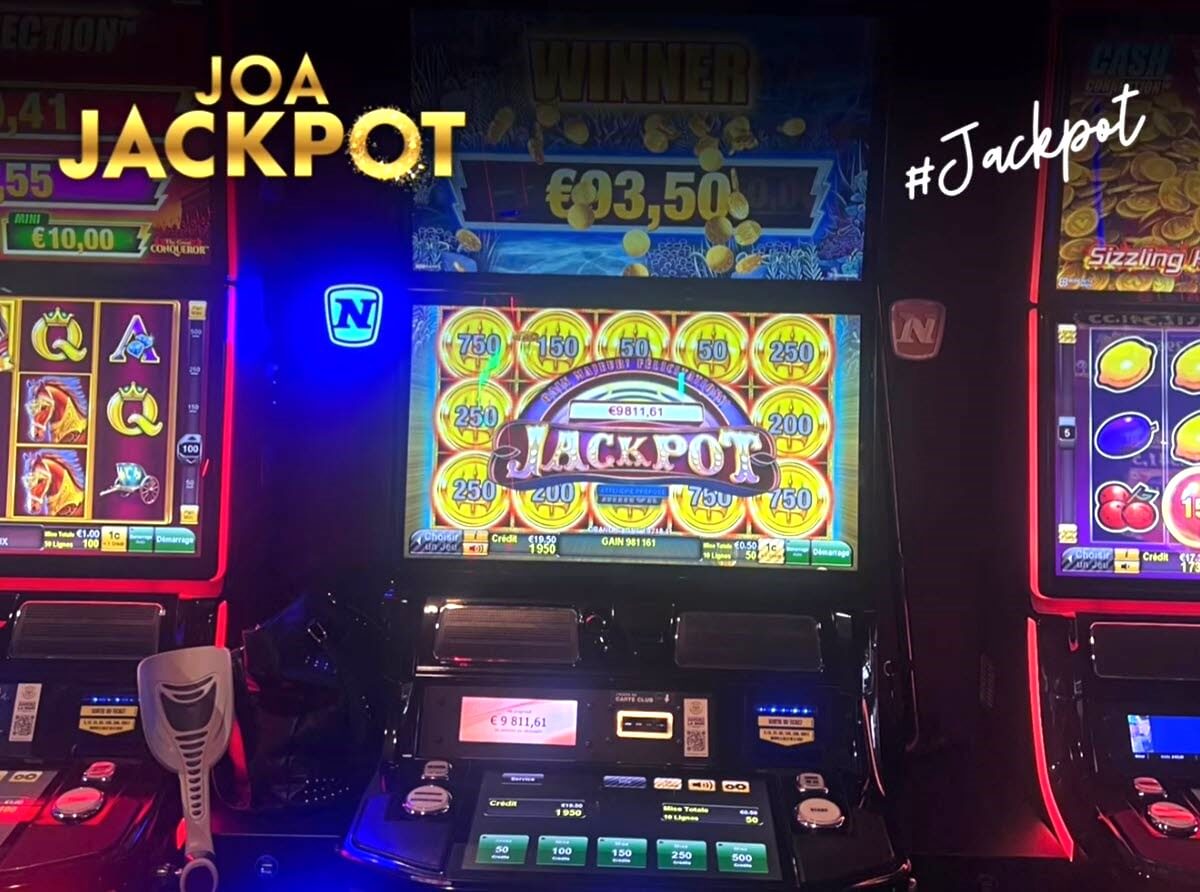 Jackpot aux machines à sous d'Etretat