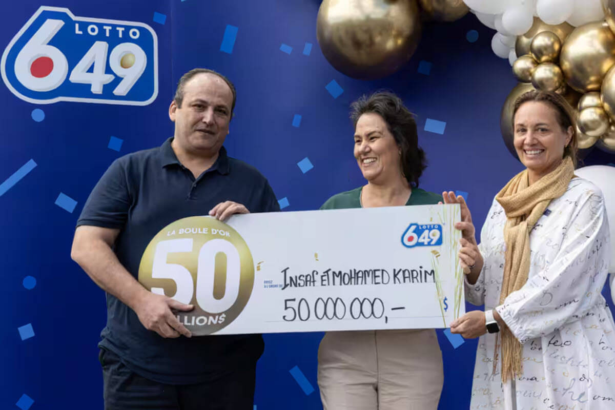 Lotto 6/49 : un couple de gagnants s'offre 50 millions de dollars