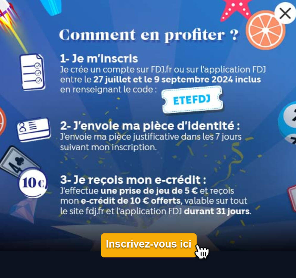 Comment profiter de votre code promo FDJ ? Les conditions d'obtention du bonus