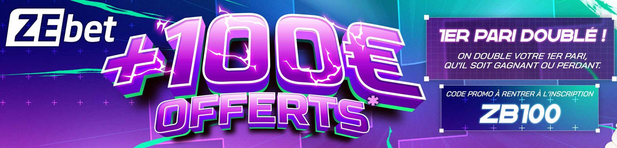 Code promo SOFOO10EUROS pour Zebet en septembre 2024 avec 10€ offerts sans dépôt