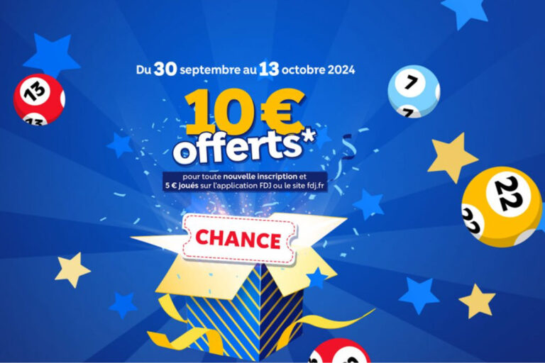 Bon plan FDJ : 2 codes promo pour gagner 10€ cette semaine seulement !