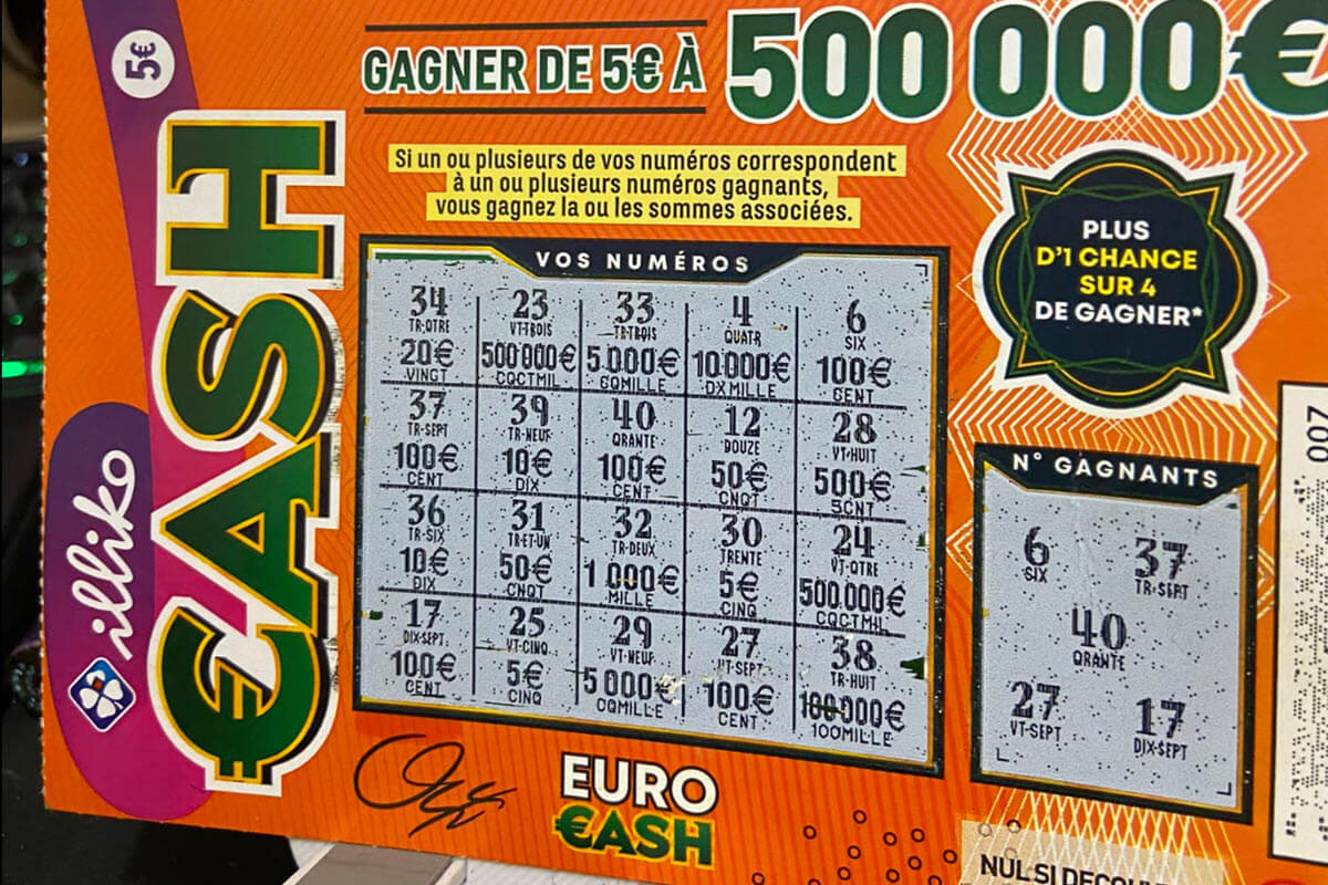 FDJ : 500 000€ gagné par un joueur près de Marseille en grattant un ...