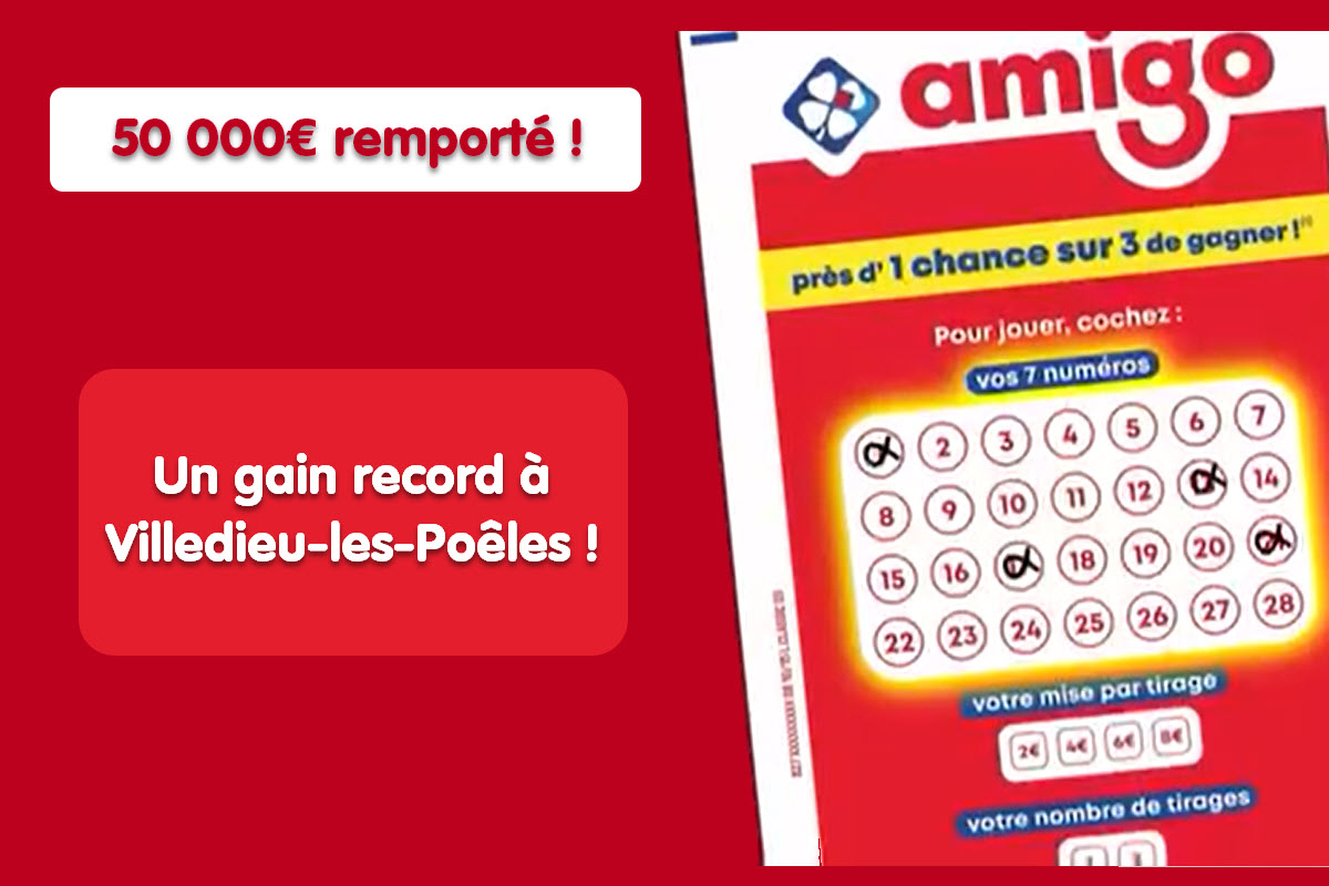 Amigo FDJ : 50 000€ remportés dans un bar de villedieu-les-poêles, un