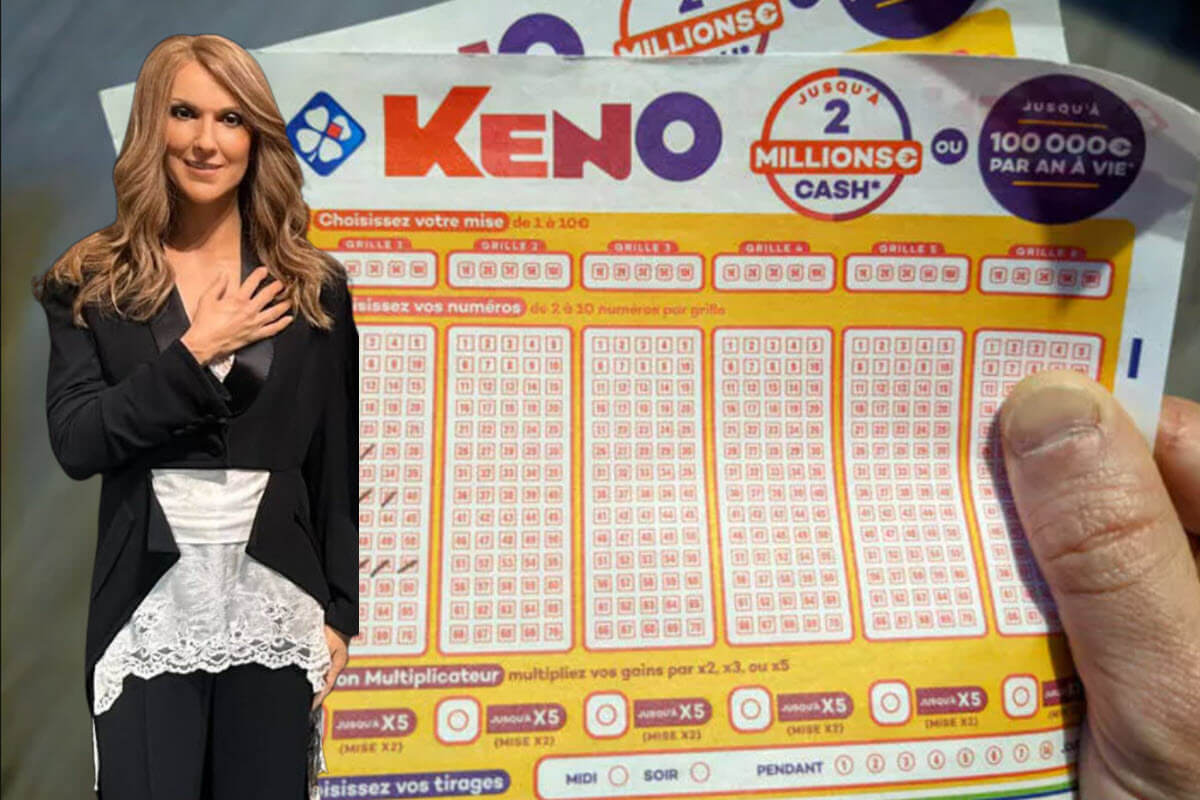 Keno FDJ : une joueuse gagne 1 million d’euros grâce à Céline Dion, ou presque