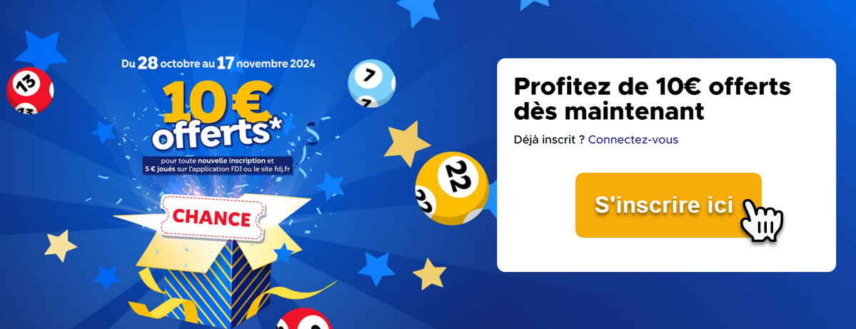 nouveau code promo fdj du mois d'octobre et novembre 2024